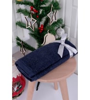 %100 Pamuk 2'li Nakışlı Yılbaşı 30x50 Happy New Year El/Misafir Havlu Seti Yeni yıl