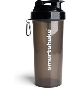 Lite Protein Shaker şişe 1000 ml sızdırmaz Gym Shaker içecek şişesi, protein karışımları için Şeffaf PP su şişesi, BPA ve DEHP içermeyen protein tozu çalkalama kabı, siyah