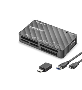 Usb Type-c 3.1 Gen1 All İn One Kart Okuyucu Cf Sd Microsd Ms Xd 5 Gbps Siyah HDX7064
