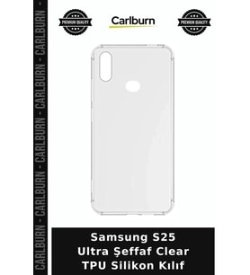 Samsung S25 Ultra Şeffaf Clear TPU Silikon Kılıf El Cihazı Cihaz Kılıfı Telefon Koruma