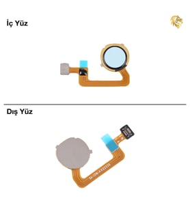 Xiaomi Poco C55 Uyumlu Parmak İzi Filmi Yeşil Parmak İzi Sensörü Parmak İzi Okuyucu Home Tuşu Flexi