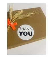 Thank You Siyah Yazılı Yuvarlak Yapışkanlı Etiket 3x3 cm 150 adet