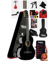 Midex CG-36BK Kaliteli 36 İnç 3/4 Junior Çocuk Gitarı 8-12 Yaş Arası (Çanta Askı Pena Metod)