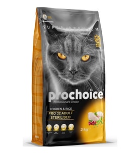 ProChoice Pro 32 Sterilised Tavuklu Kısır Kedi Maması 2 kg