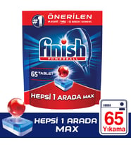 Finish Hepsi Bir Arada 65 Tablet Bulaşık Makinesi Deterjanı (Kırmızı)