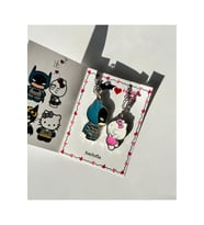 Hello Kitty and Batman İkili Çift Kolyesi (Gümüş)