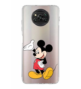 Xiaomi  Poco X3 Pro  Kamera Korumalı Kapak Mickey Mouse Tasarımlı Şeffaf  Kılıf
