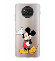 Xiaomi  Poco X3 Pro  Kamera Korumalı Kapak Mickey Mouse Tasarımlı Şeffaf  Kılıf