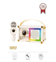 Torima KIDMIC-06 Beyaz RGB Astronot Figürlü Mikrofonlu Karaoke Bluetooth Hoparlör