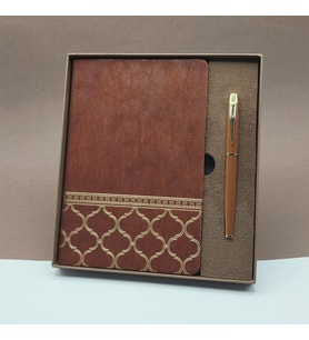 Öğretmenler Günü Hediyesi Kutulu Deri Defter Kalem Seti