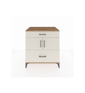 Kronos Şifonyer 2 Raflı 2 Çekmeceli 2 Kapaklı 88x59x96 Çam-Aytaşı