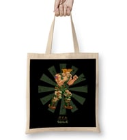 Guile Street Fighter Retro Japanese Bez Çanta Uzun Saplı