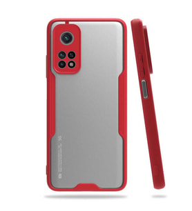 Xiaomi Mi 10T Pro 5G Kılıf Parfe Kenarları Pastel Renk Silikon (Kırmızı)