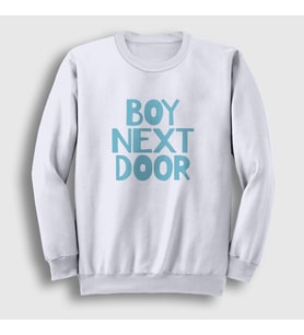 Presmono Unisex Beyaz Logo K Pop Boynextdoor Sweatshirt 490942tt (Beyaz)