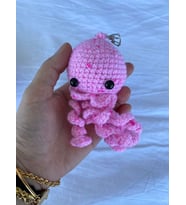Amigurumi Deniz Anası Anahtarlık Seti (Pudra Pembe)