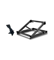 2'li Set - 5 Kademeli Çelik Notebook Laptop Yükseltici Altlık & Telefon Tablet Tutucu Stand (Turkuaz)