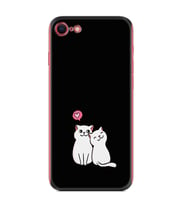 Apple iPhone Se 2020 Se 2020 Kılıf Silikon Desen Özel Seri Love Cats 1690