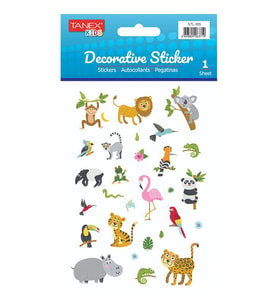 Tanex Safari Hayvanları Laklı Etiket STL-105