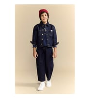 Defacto Barrel Fit Koyu Mavi Erkek Çocuk Jean Pantolon G4381A8/BE278