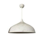 Dylight Retro Beyaz Mermer Desenli Dekoratif Tekli Rustik Metal Sarkıt Avize 43 Cm