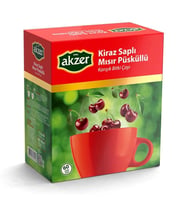 Akzer Kiraz Saplı Mısır Püsküllü Çay - 60 Süzen Poşet