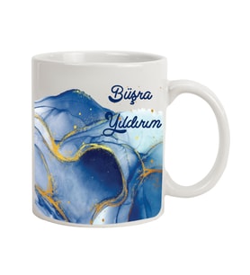İsme Özel Kupa Bardak - Dalgalı Deniz
