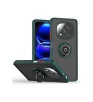 Redmi Note 14 Pro 5G Kılıf Montreal Yüzüklü Silikon Kapak - Yeşil