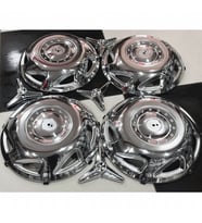 TRANSİT TEK TEKER -JUMBO-SPRİNTER-GRAFTER 16'' İNÇ KROM JANT KAPAĞI 4 ADET (MUSTANG .F.)  (Karışık)