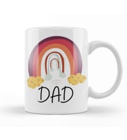 Dad The Dogfather Funny, Cute Dog Father Dad Owner Pet Doggo Pup Fun Humor Kupa Bardak Porselen