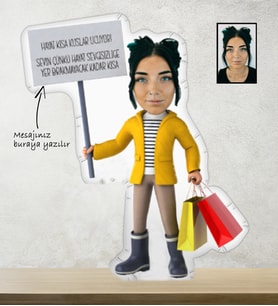 Kişiselleştirilebilir Mesajlı Bebek Yastık-71
