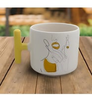 Tanem Meraklı Kedi - T Kulp Kupa