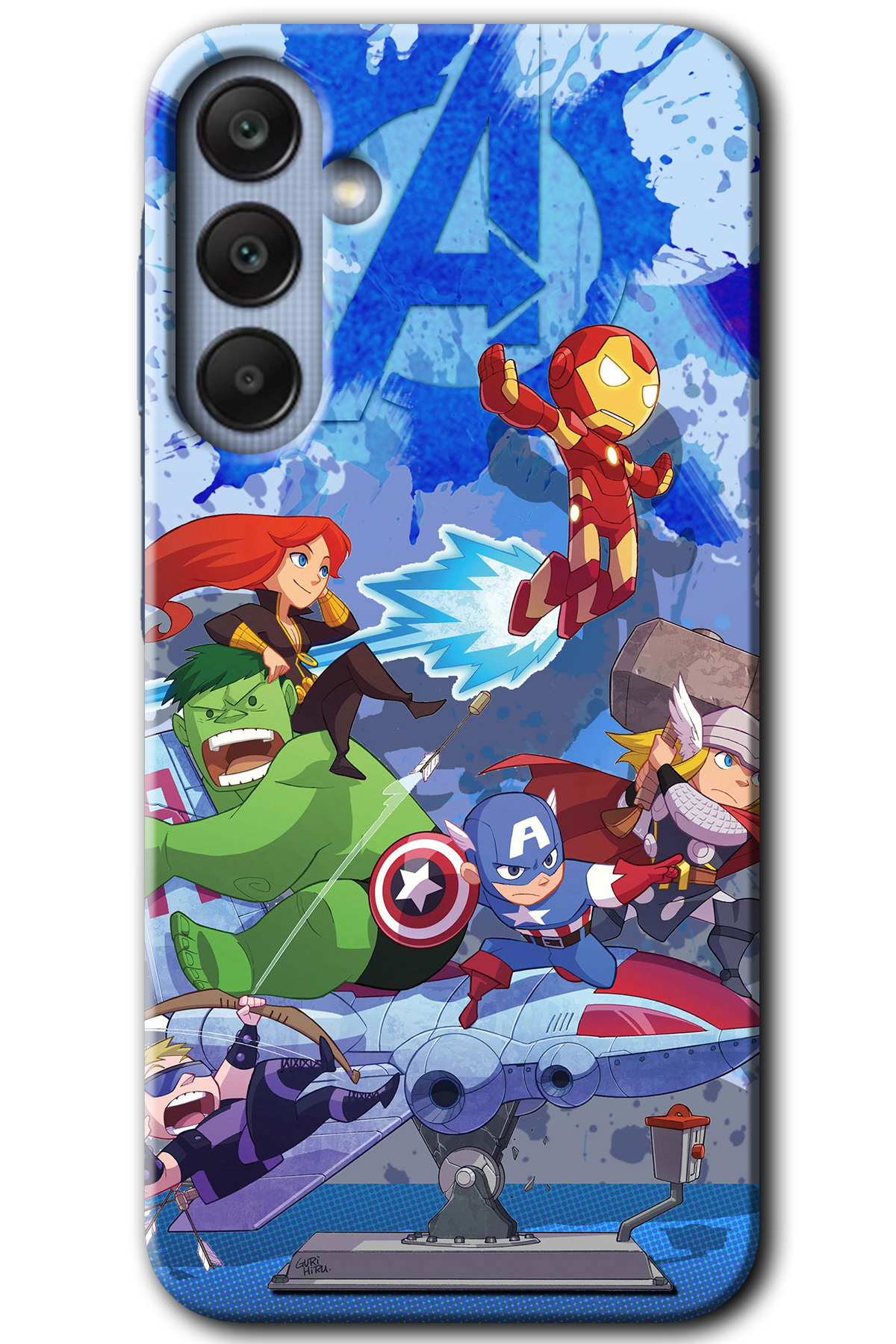 Galaxy A25 Kılıf HD Desen Baskılı Kılıf - Avengers Cartoon
