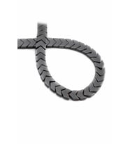 Hematit Doğal Taş Parlak Füme Çavuş Kesim 8x3mm Dizi [AA]