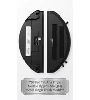 Roborock S8 Pro (Q10) Tek Ana Fırçalı Modele Uygun Mop Tutucu Braket Mop Tablası