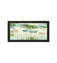 Manzara Temalı Kanvas Tablo 80 x 110 cm Siyah Çerçeve