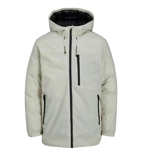 Jack & Jones Erkek Keten Karışımlı Hafif Parka - Payne (Taş)