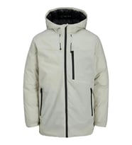 Jack & Jones Erkek Keten Karışımlı Hafif Parka - Payne (Taş)