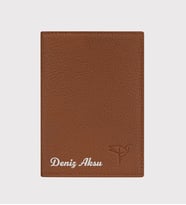 BK Gift Kişiye Özel İsimli Garbalia Hakiki Deri Kartlık ve Pasaport Kılıfı-2  Unisex Çok Bölmeli Seyahat Cüzdanı (Taba)