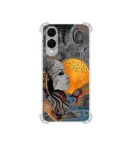 PrintiFy Samsung Galaxy S25edge ile Uyumlu Simya Serisi Mozaik Tanrıça Tasarımlı Uv Baskılı Köşe Korumalı Antişok Kılıf