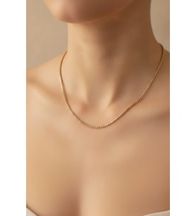 Northcity 14K Gold Renk Kaplama Zincir Model CM Kadın Kolye