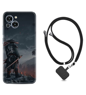 Reeder S23 Max Pro Kılıf Silikon Boyun Askılı İpli Desenli Silikon Warrior 1653