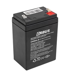4 Volt 8 Amper Kuru Tip Akü Orb4-8 (68*45*95 Mm)