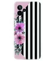 General Mobile GM 24 Pro Kılıf Resimli Desenli Baskılı Silikon Flowers 4 1390