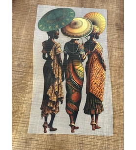 ÜTÜ İLE YAPIŞAN ETNİK TRANSFER BASKI AARMA DİKİŞ GİYİM BASKI 34X19 CM