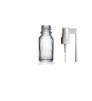 10ml şeffaf ağız spreyi başlıklı cam şişe, ağız spreyi şiesi, cam şişe, 12 adet, şeffaf şişe, medikal şişe