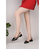 Nesil Shoes Senyo 250 Siyah Rugan Tokalı Kadın Sandalet