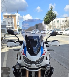 MOTOCAM Honda Africa twin CRF 1100 L4 Ön Cam 2023-2026 Model 54cm Füme Renkli 4mm UZUN
