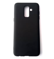 Galaxy J8 Ruber Case Yumuşak Slikon Kılıf Siyah