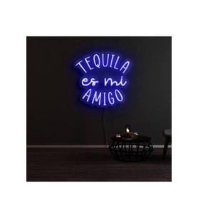 TEQUILA es mi AMIGO Yazılı Neon Tabela