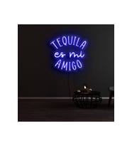 TEQUILA es mi AMIGO Yazılı Neon Tabela